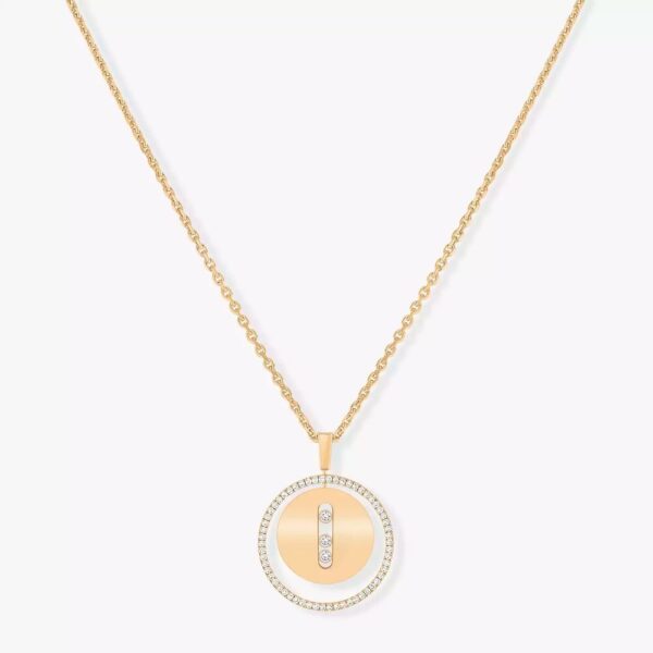 18K YELLOW GOLD DIAMOND MEDIUM NECKLACE