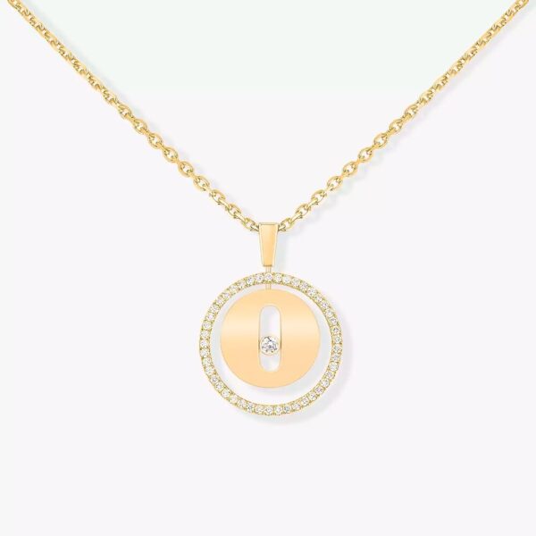18K YELLOW GOLD DIAMOND SMALL NECKLACE