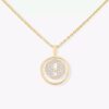18K YELLOW GOLD PAVE DIAMOND SMALL NECKLACE