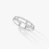18K WHITE GOLD PAVE DIAMOND THIN RING