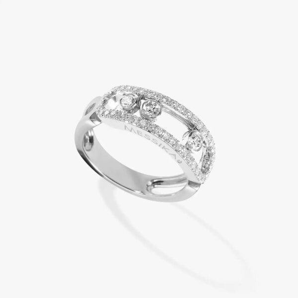 18K WHITE GOLD PAVE DIAMOND RING