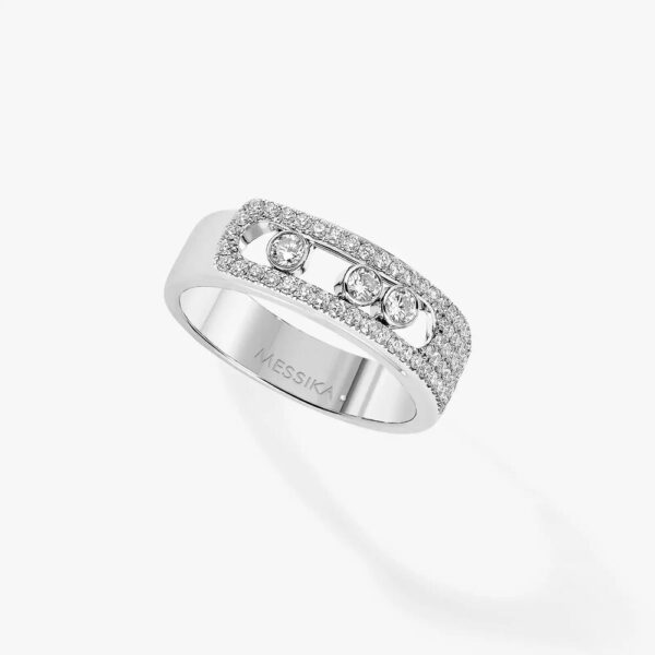18K WHITE GOLD PAVE DIAMOND RING