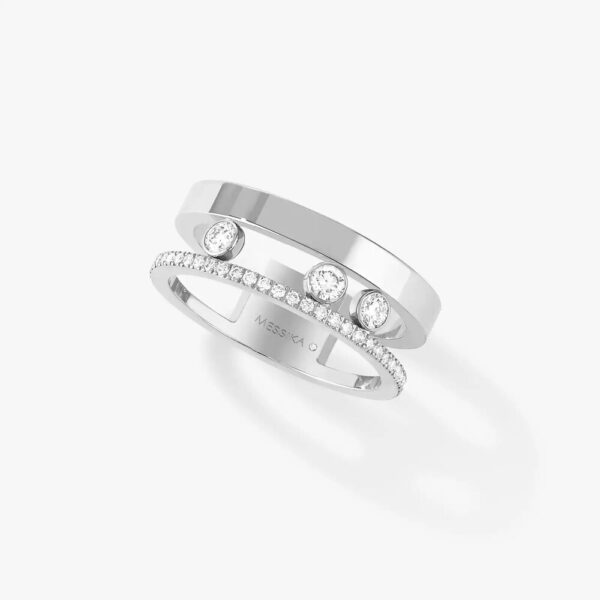 18K WHITE GOLD DIAMOND RING