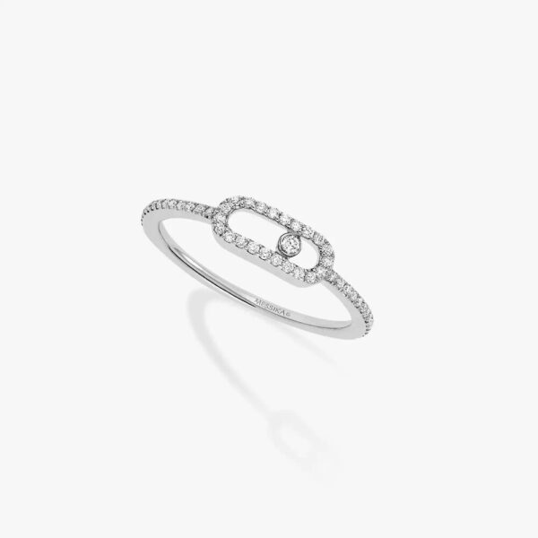 18K WHITE GOLD PAVE DIAMOND RING