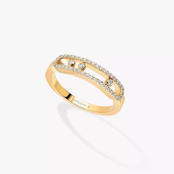 18K YELLOW GOLD PAVE DIAMOND RING
