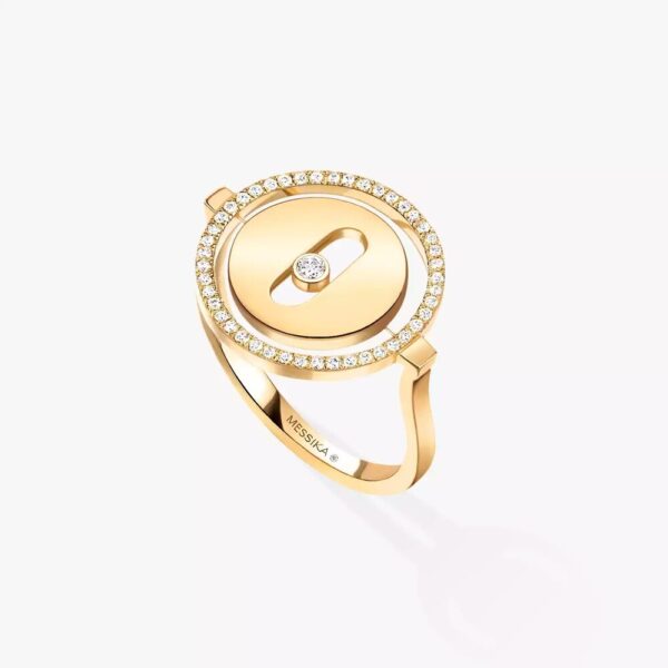18K YELLOW GOLD DIAMOND RING