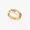 18K YELLOW GOLD DIAMOND RING