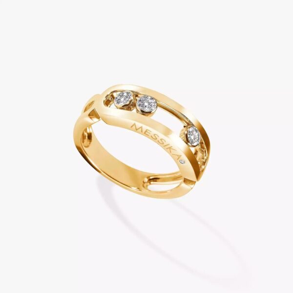 18K YELLOW GOLD DIAMOND RING