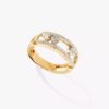 18K YELLOW GOLD PAVE DIAMOND RING