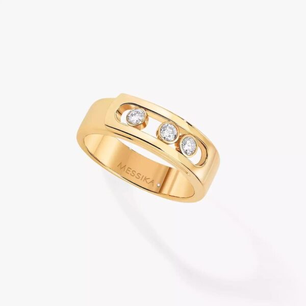 18K YELLOW GOLD DIAMOND RING
