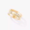 18K YELLOW GOLD DIAMOND RING