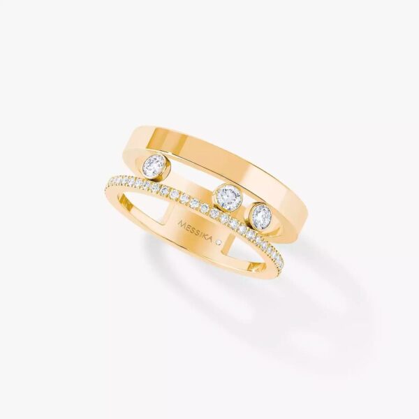 18K YELLOW GOLD DIAMOND RING