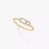 18K YELLOW GOLD PAVE DIAMOND RING