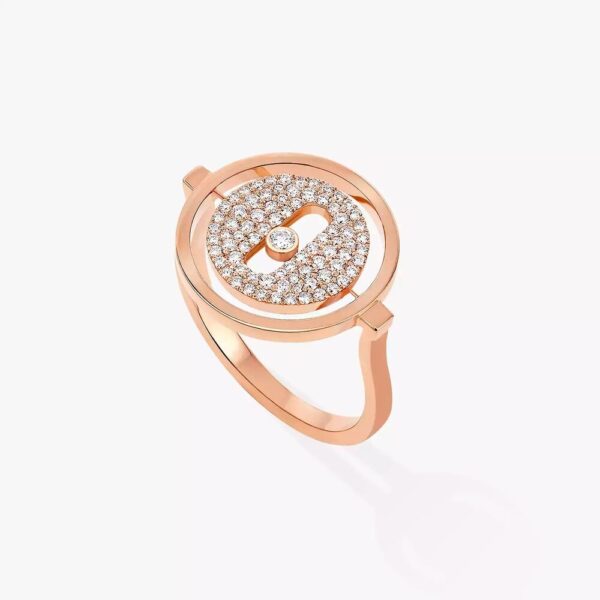 18K ROSE GOLD PAVE DIAMOND RING