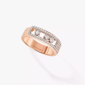 18K ROSE GOLD PAVE DIAMOND RING