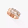 18K ROSE GOLD PAVE DIAMOND MEDIUM RING