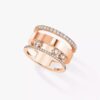 18K ROSE GOLD DIAMOND LARGE RING