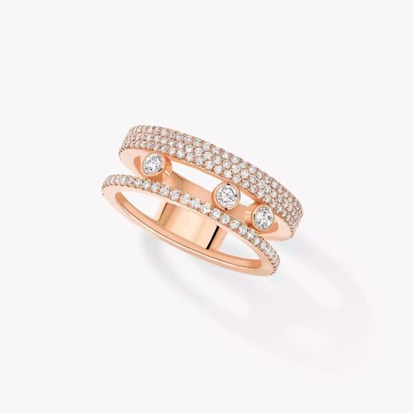 18K ROSE GOLD PAVE DIAMOND RING