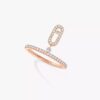18K ROSE GOLD PAVE DIAMOND DROP RING