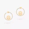 18K YELLOW GOLD DIAMOND EARRING