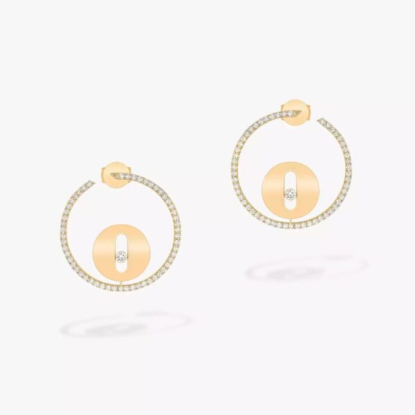 18K YELLOW GOLD DIAMOND EARRING