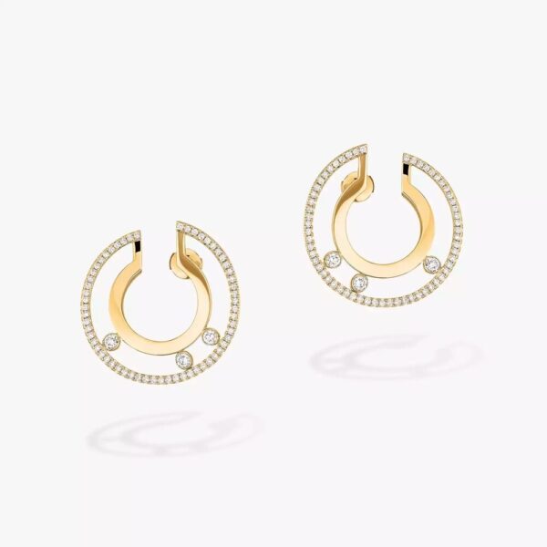 18K YELLOW GOLD DIAMOND EARRING