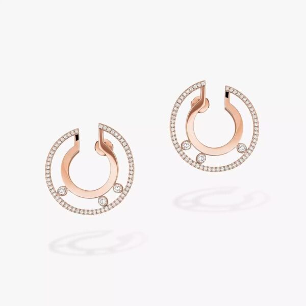 18K ROSE GOLD DIAMOND EARRING