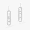 18K WHITE GOLD DIAMOND EARRING