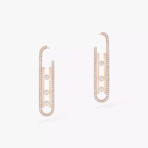 18K ROSE GOLD DIAMOND EARRING