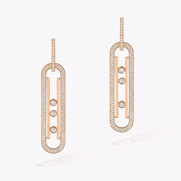 18K ROSE GOLD DIAMOND EARRING