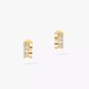 18K YELLOW GOLD DIAMOND EARRING