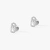 18K WHITE GOLD PAVE DIAMOND EARRING