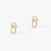 18K YELLOW GOLD DIAMOND EARRING