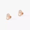 18K ROSE GOLD PAVE DIAMOND EARRING