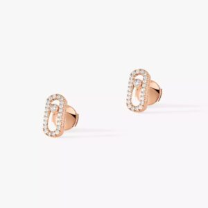 18K ROSE GOLD PAVE DIAMOND EARRING