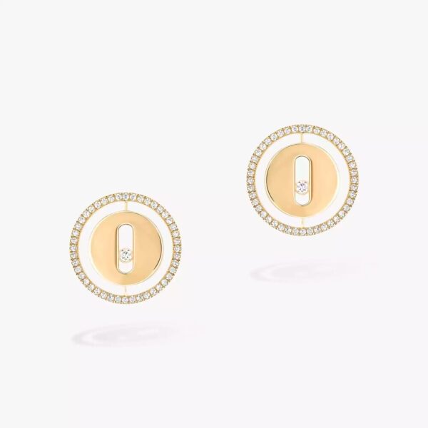 18K YELLOW GOLD DIAMOND EARRING