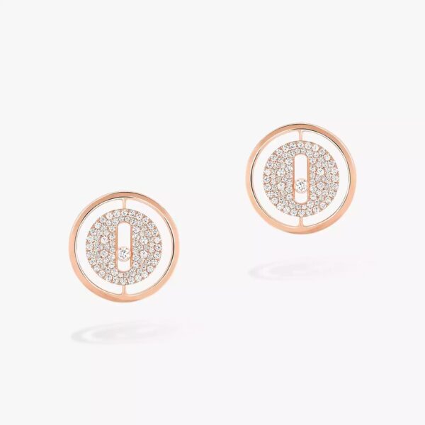 18K ROSE GOLD PAVE DIAMOND EARRING
