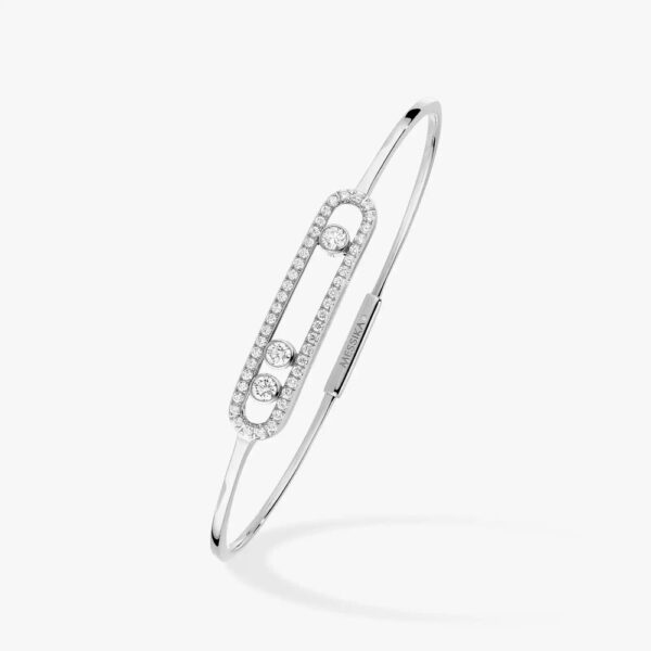 18K WHITE GOLD PAVE DIAMOND BRACELET
