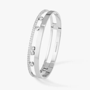 18K WHITE GOLD DIAMOND LARGE BRACELET