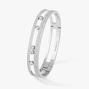 18K WHITE GOLD PAVE DIAMOND LARGE BRACELET
