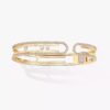 18K YELLOW GOLD DIAMOND BANGLE
