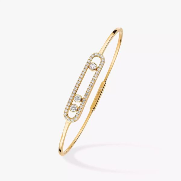 18K YELLOW GOLD PAVE DIAMOND BRACELET