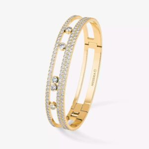 18K YELLOW GOLD PAVE DIAMOND LARGE BRACELET
