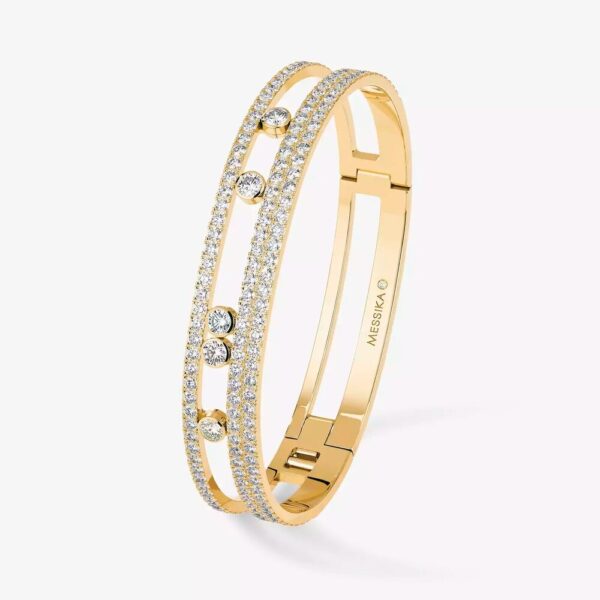 18K YELLOW GOLD PAVE DIAMOND LARGE BRACELET