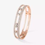 18K ROSE GOLD PAVE DIAMOND LARGE BRACELET