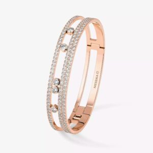 18K ROSE GOLD PAVE DIAMOND LARGE BRACELET