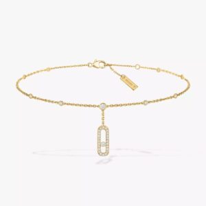 18K YELLOW GOLD PAVE DIAMOND ANKLET