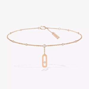 18K ROSE GOLD DIAMOND ANKLET