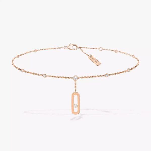 18K ROSE GOLD DIAMOND ANKLET