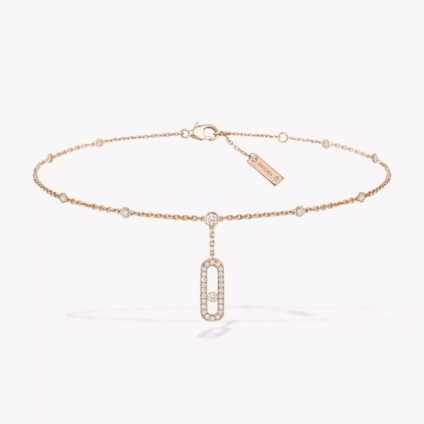 18K ROSE GOLD PAVE DIAMOND ANKLET